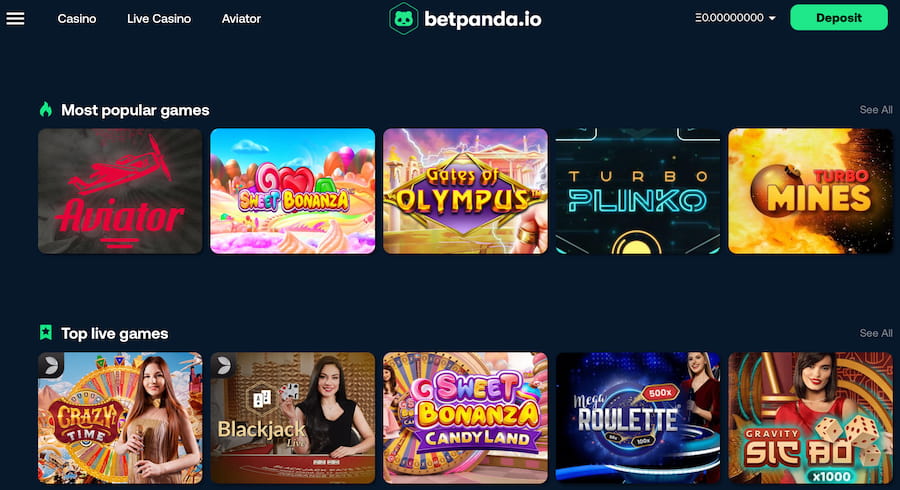 BetPanda popular games