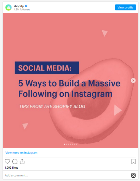 social media post how to build a following on Instagram