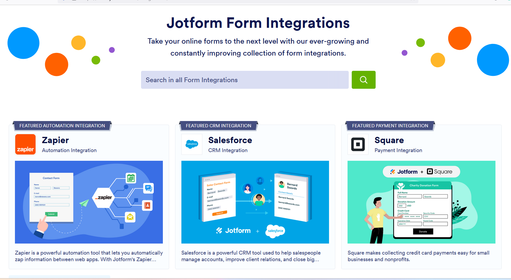 jotform customer feedback tools