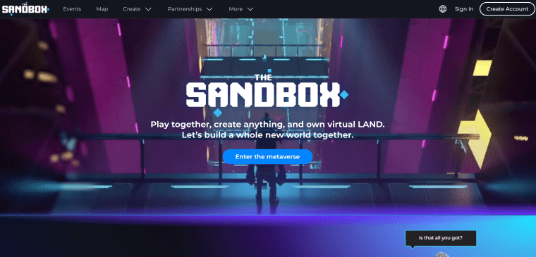 Sandbox website