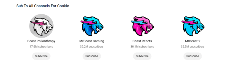 mr beasts channels