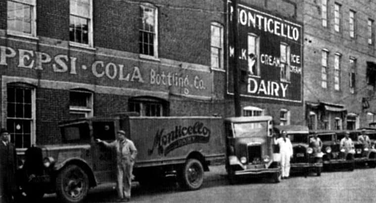 One of Pepsi's bottling plants pictured before the company went bust in the early 20s.