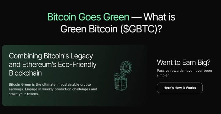 Green Bitcoin Explainer
