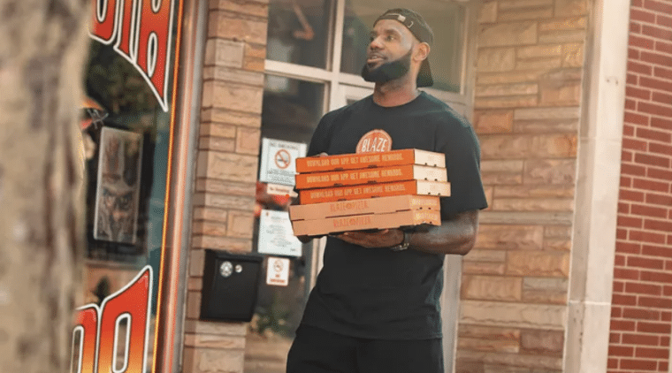 lebron james blaze pizza