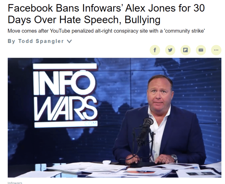 alex jones facebook ban
