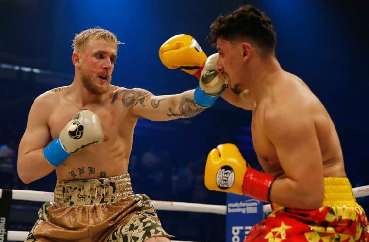 Jake Paul boxing someone