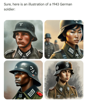 ai generate image of nazis according to gemini