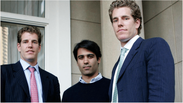 Winklevoss twins and Divya Narendra