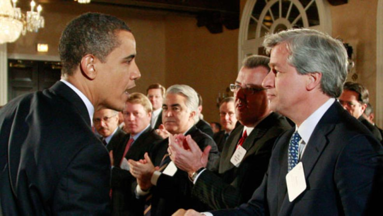 jamie dimon and obama