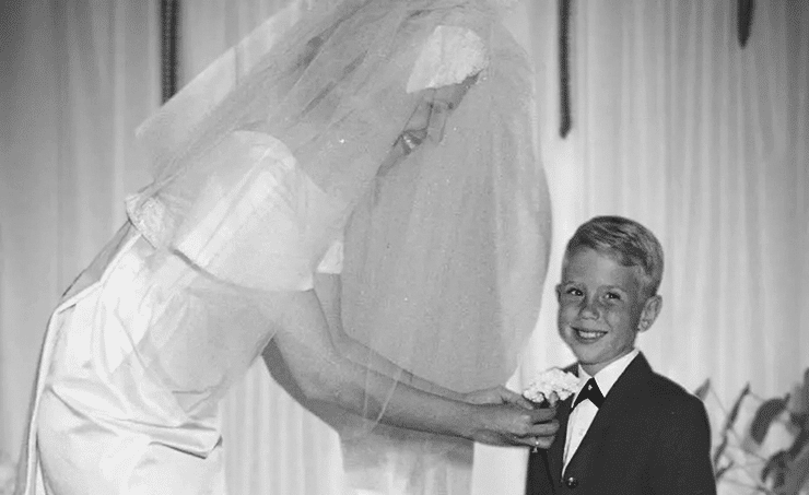 young Michael Kors at a wedding