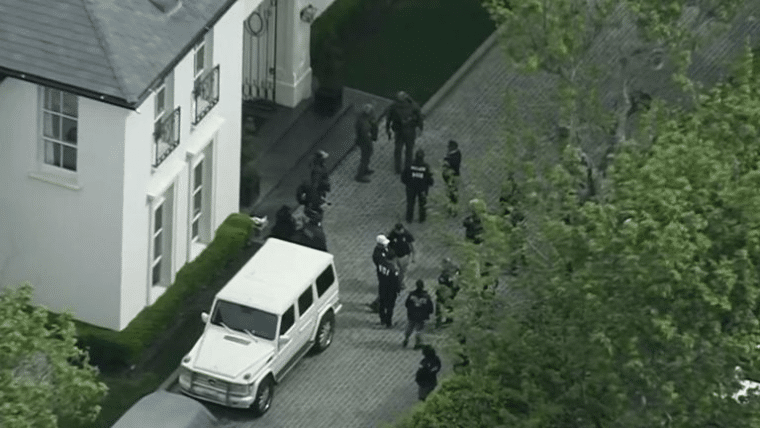 p diddy home raided