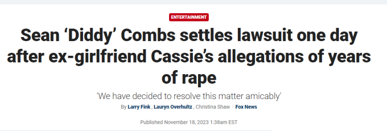 p diddy settles lawsuit