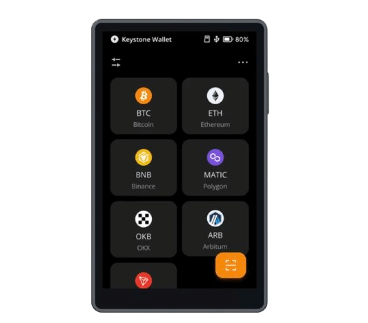 best hardware crypto wallets - keystone pro