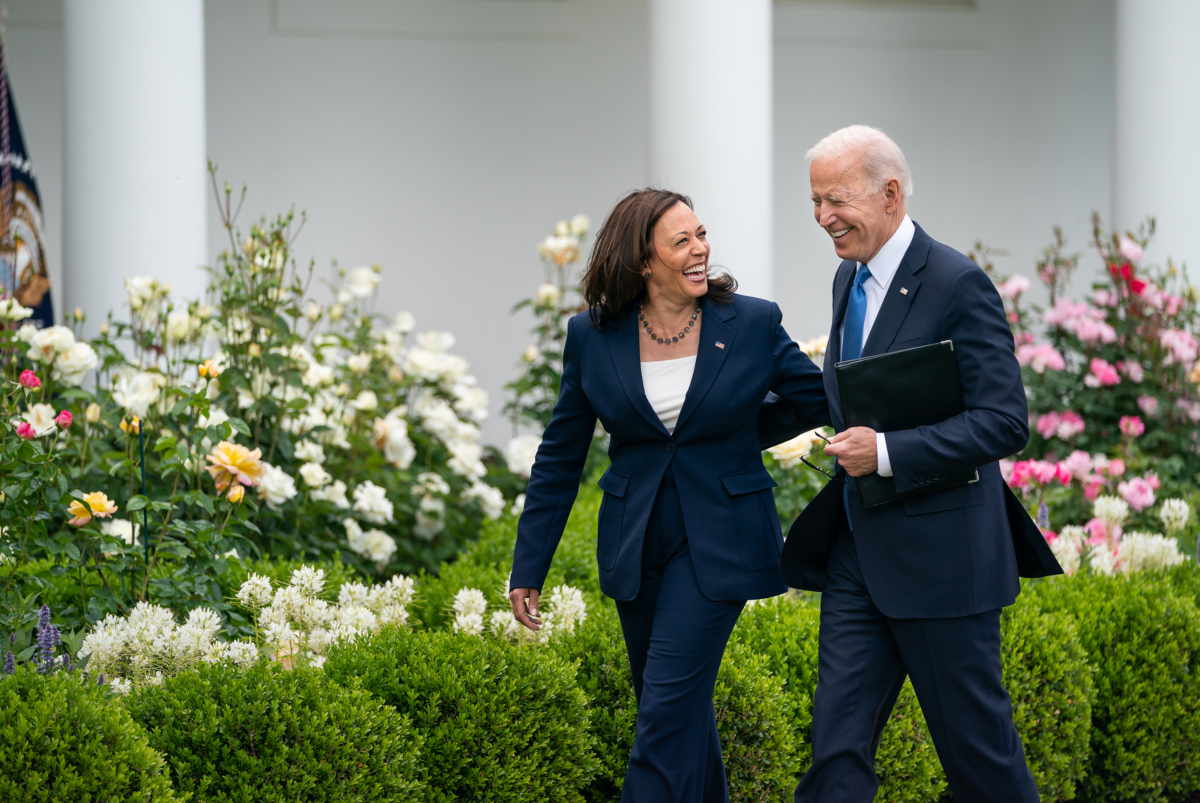 kamala harris with biden