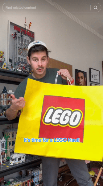 Lego shopping bag