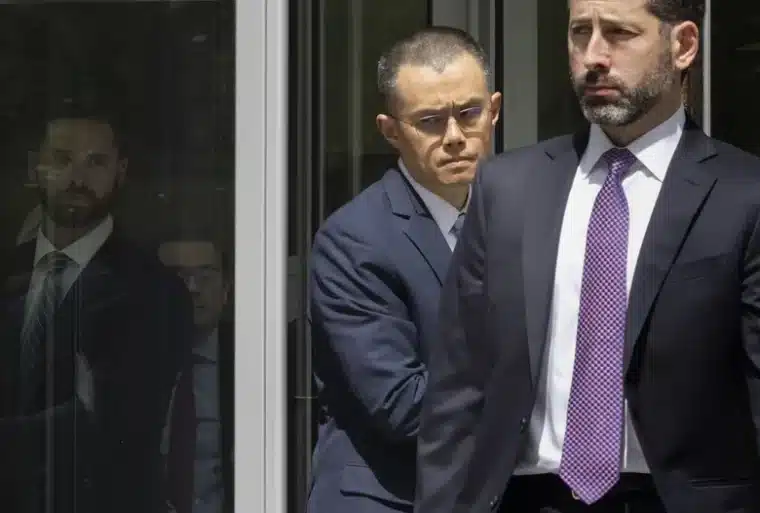 binance changpeng zhao sentenced to four months in prison in November 2023