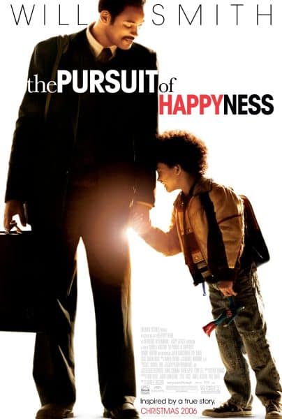 Will Smith in The Pursuit of Happiness poster