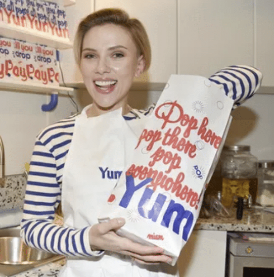 scarlett johansson popcorn