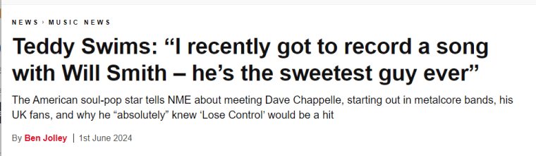 Will Smith headline