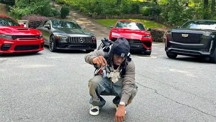 Kai Cenat with his cars