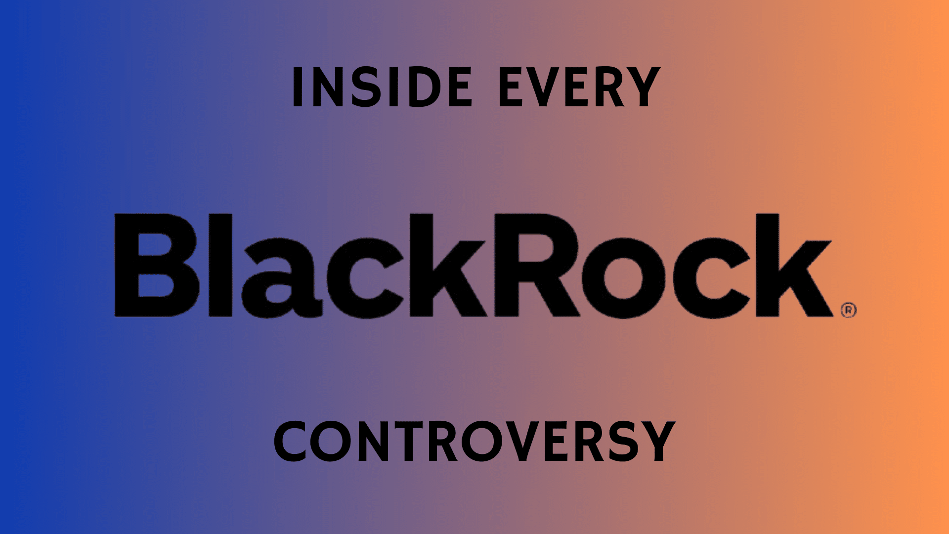 blackrock controversy