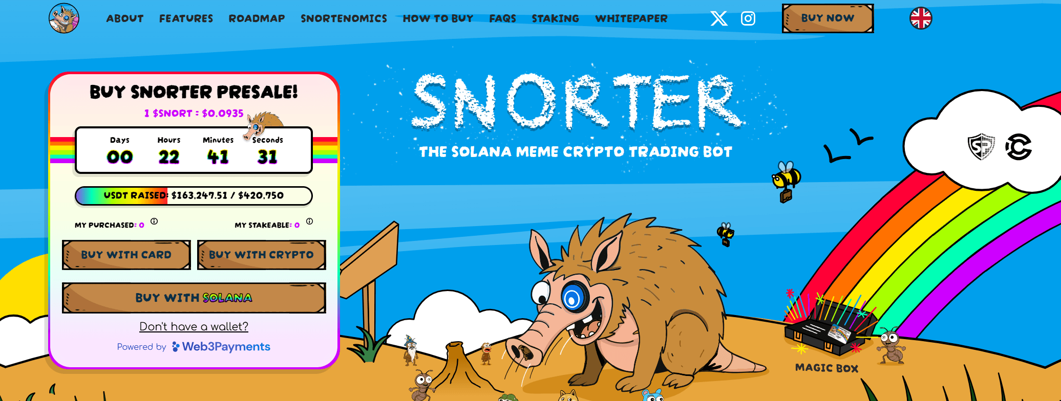 snorter hjemmeside