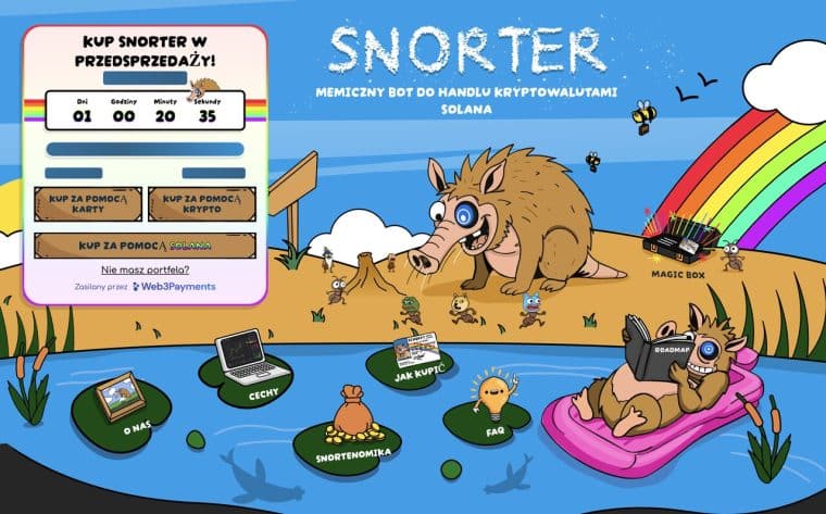strona główna przedsprzedaży Snorter Token