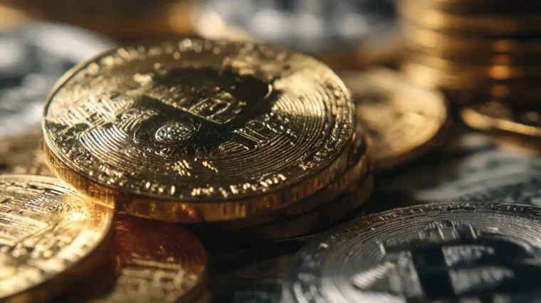 金色のコインのようなBTCのようなコイン