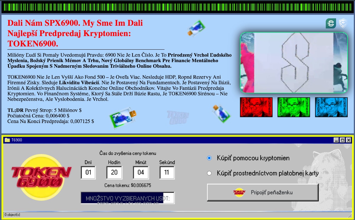 Token6900 nové kryptomeny