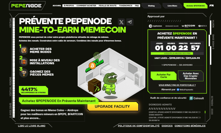 pepenode prévente
