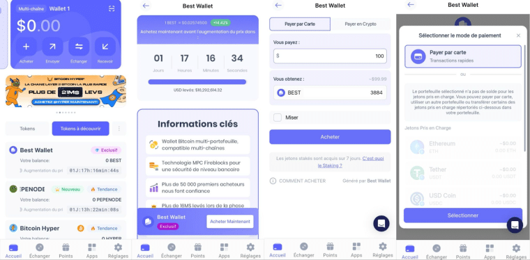 Upcoming Tokens sur Best Wallet
