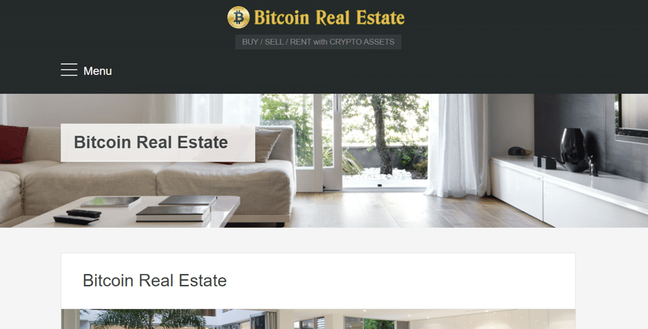 Bitcoin Real Estate