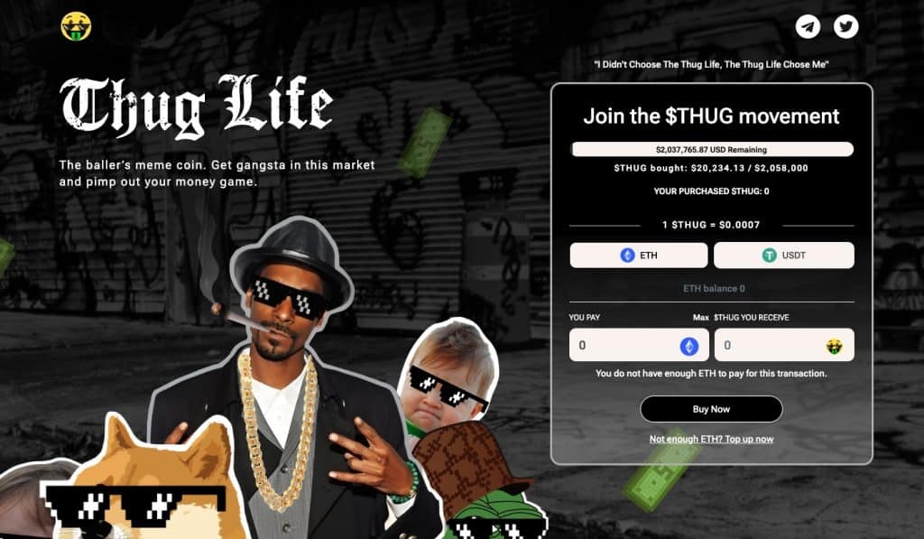 Thug Life($THUG ) -下一个将暴升的加密货币正在崛起